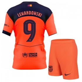 Camiseta de fútbol FC Barcelona Lewandowski 9 Niño 3ª equipación 2025-26